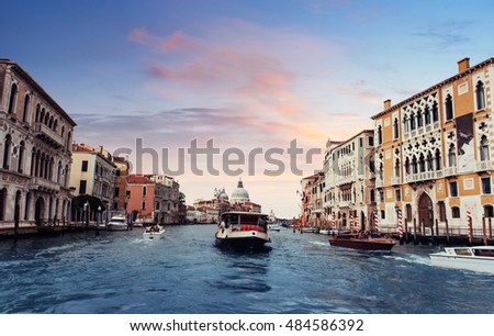 Cityscape Venice. Venice is a very famous tourist destination in Italy. Many tourists visiting the beauty of the throughout the year. Art photography.