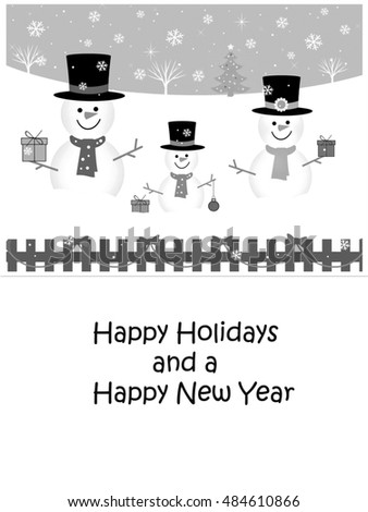 Snowman Family - Holidays