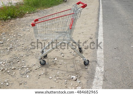 Shopping trolleys - supermarket trolleys.