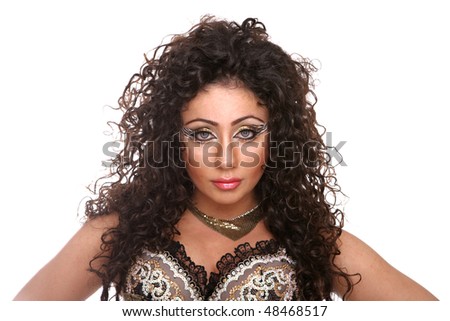 Girl with Tiger Makeup