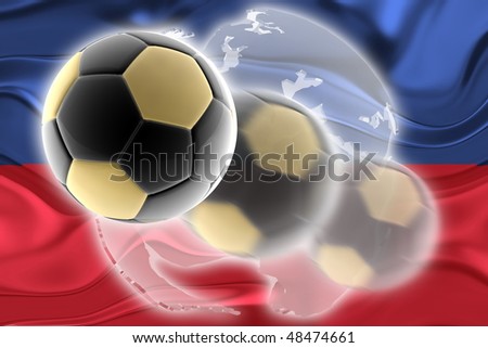 Flag of Haiti, national country symbol illustration wavy sports soccer football org organization website