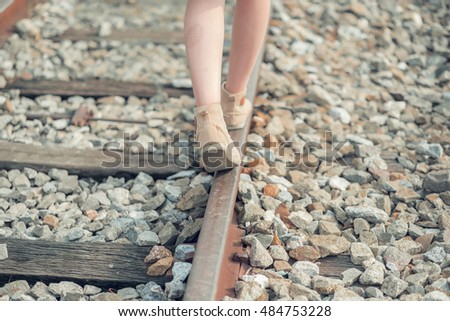 walk on railroad