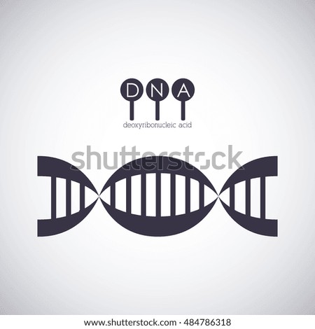 Dna structure chromosome icon. Science molecule genetic and biology theme. Isolated design. Vector illustration