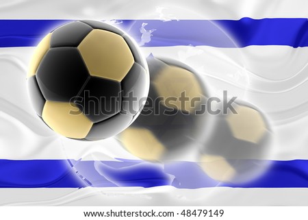 Flag of Israel, national country symbol illustration wavy sports soccer football org organization website