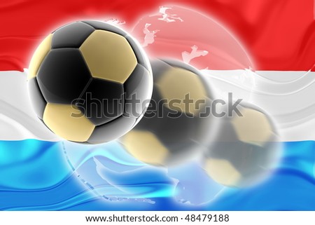 Flag of Luxenbourg, national country symbol illustration wavy sports soccer football org organization website