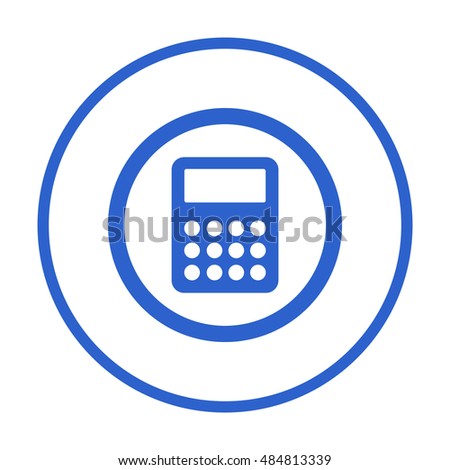 Calculator icon,vector. Flat design.  