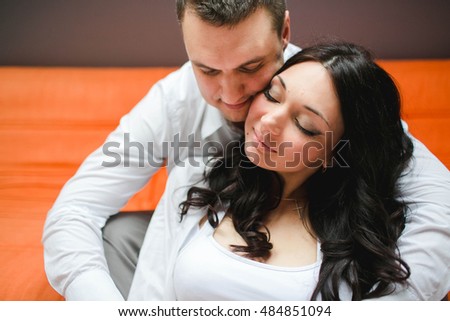 nice portrait of a beautiful wife and her husband