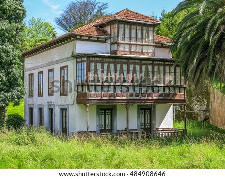 Old rural house in Comillas, Cantabria, northern Spain