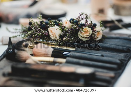 The brushes for makeover Royalty-Free Stock Photo #484926397