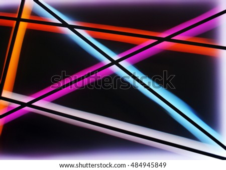 Light colorful lines, geometric background 