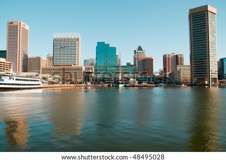 Baltimore Skyline and inner harbor