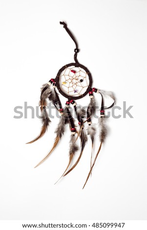 dream catcher on white background, isolated