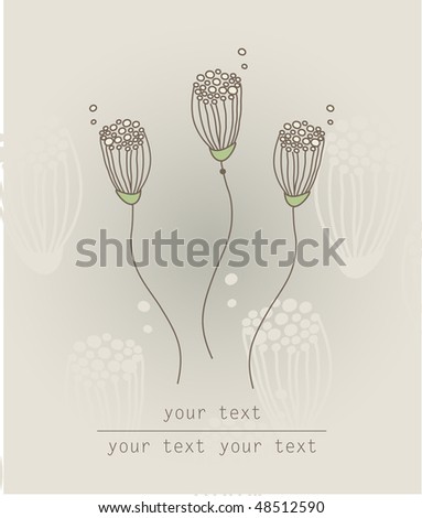 Flower background with place for text.