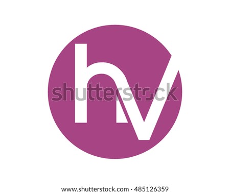 purple circle initial typography typeset logotype alphabet font image vector icon logo symbol