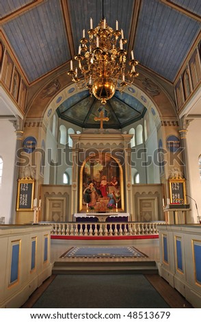 Swedish church altar