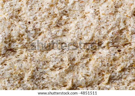 texture of and diet bread slice