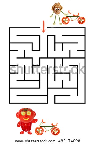 Funny maze game for Preschool Children. 