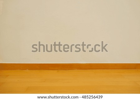 Hardwood with white wall