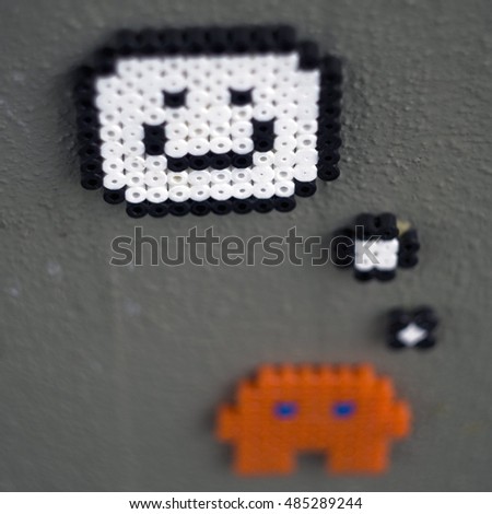 art, a kind of pacman ghost