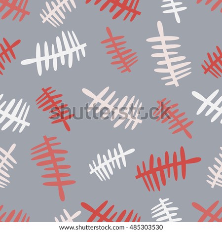 Seamless pattern with silhouettes palm leaves. Natural repeating print texture. Cloth design. Wallpaper, wrapping.