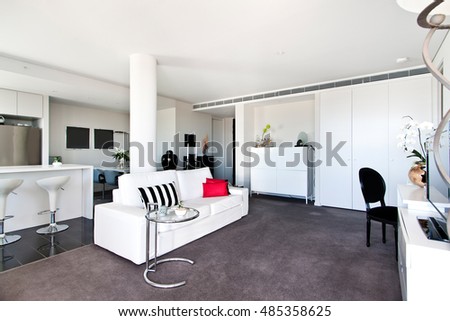 Beautiful Living room Architecture Stock Images
