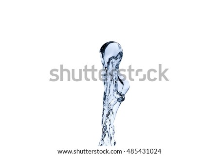 water splash isolated on background