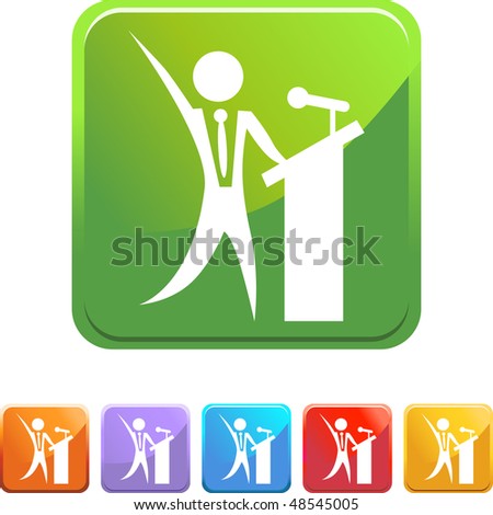 Chart businessman web button isolated on a background
