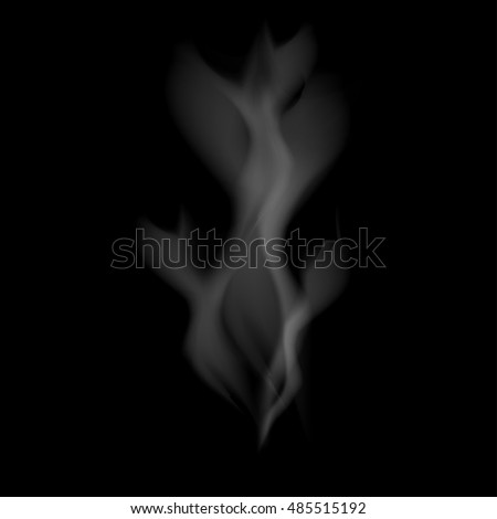 Smoke vector in black background