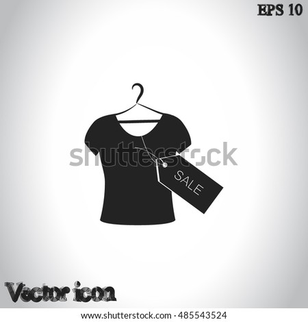 T-shirt hanger icon sale