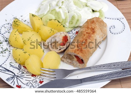 Picture of traditional polish food on the plate