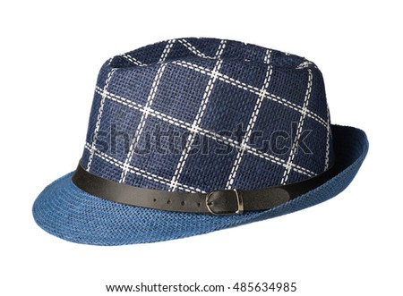 hat with a brim isolated on white background