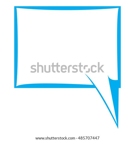 Isolated chat bubble on a white background, Vector illustration