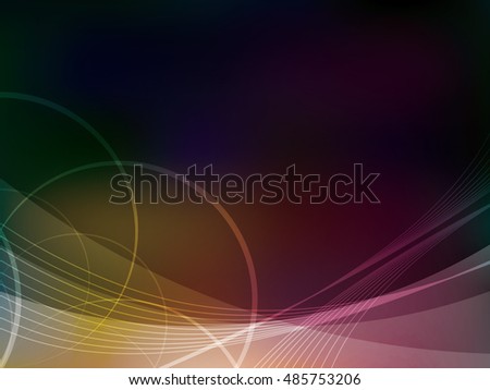 Colorful background with abstract shapes in vector illustration.