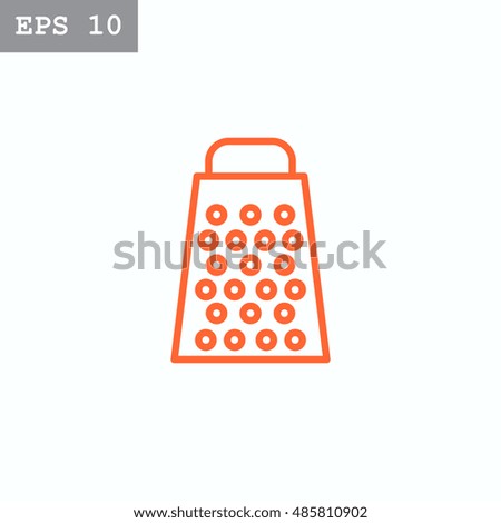Grater Icon Flat.