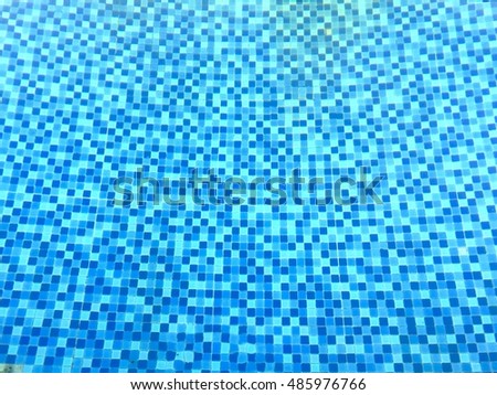 Blue Ceramic of swimming pool