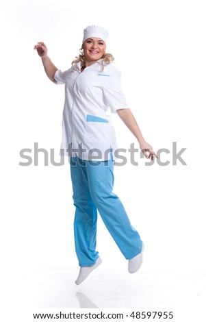 A pretty young female nurse