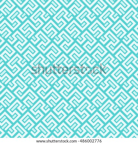 Seamless vector pattern for your designs and backgrounds. Modern geometric ornament