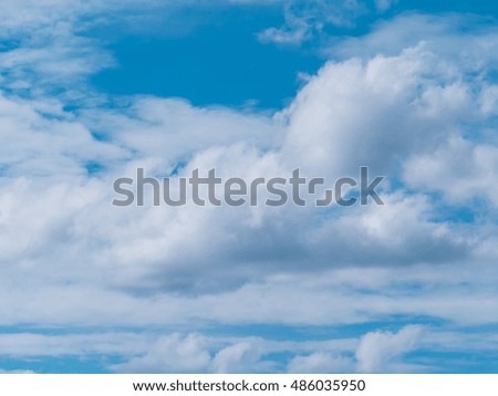 Sky clouds, Beautiful clouds movement on the sky, white fluffy clouds in the blue sky,