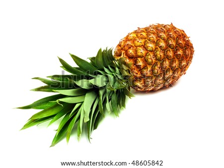 Pineapple isolated on white background