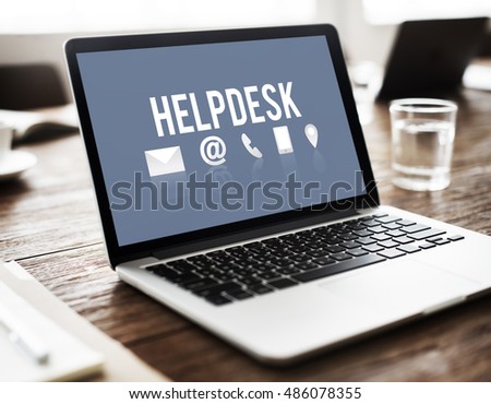 Helpdesk Support Information Support Concept Royalty-Free Stock Photo #486078355