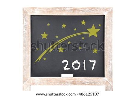 New Years Eve 2017 on blackboard