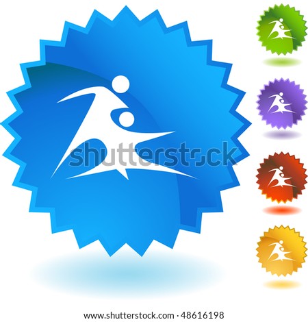 Couple Dancing web button isolated on a background.