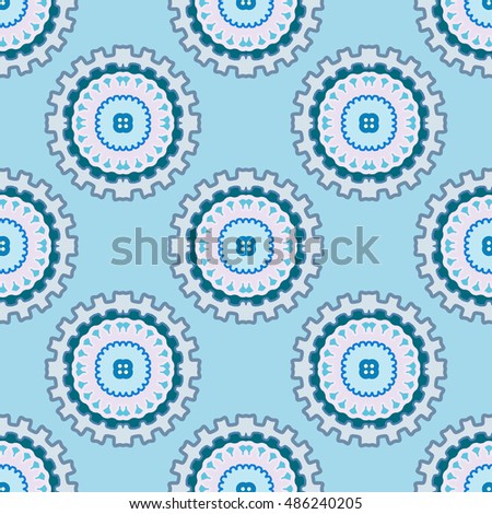 Seamless geometric pattern, colorful fabric texture, seamless background. Contemporary graphic design, ethnic ornament. Vector illustration