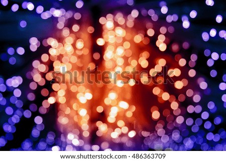 Blurred decorated lights for elegant party
