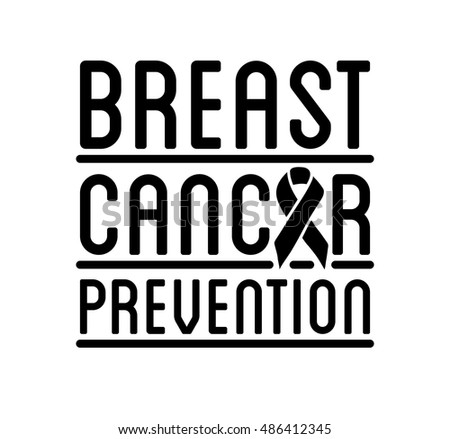 Breast Cancer Awareness logo. Vector ribbon and cancer prevention sign for banner and social poster and stickers. Isolated.