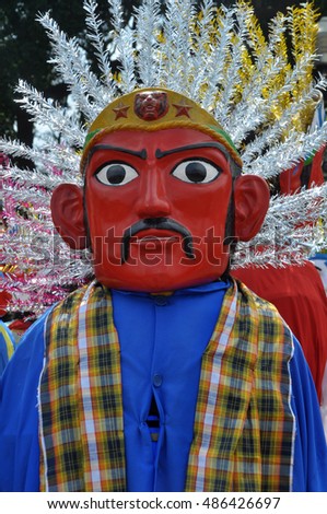 Ondel-ondel the giant puppet from Jakarta Indonesia
