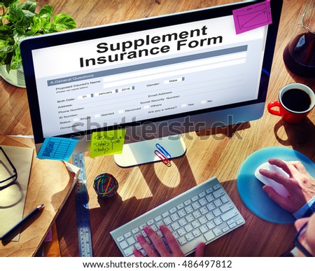 Supplement Insurance Form Concept