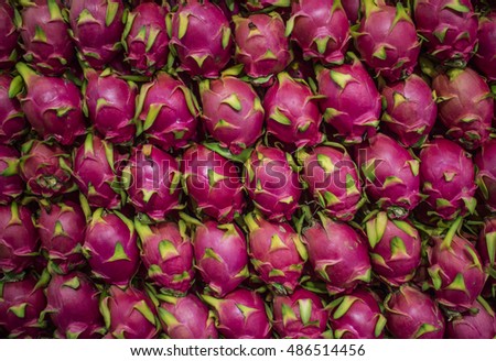 Pitaya fruit, also known as the dragonfruit.
