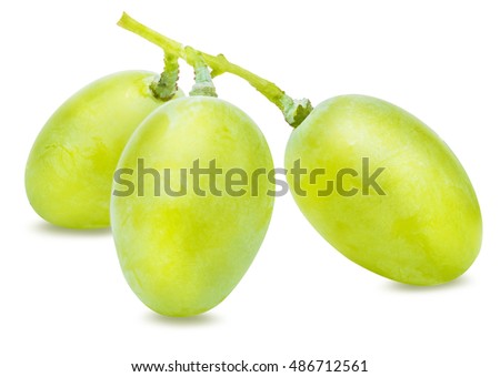grapes isolated on the white background 