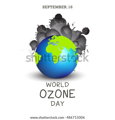 Creative illustration of  World Ozone Day.